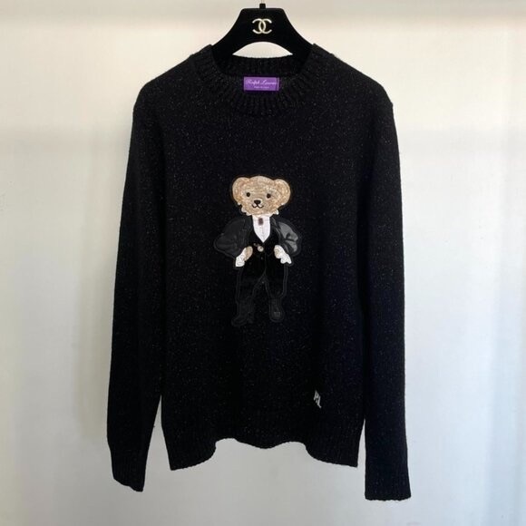 Polo by Ralph Dress Cartoon Bear Brown Sweater - Picture 3 of 8